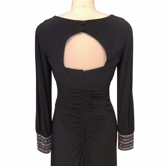 Cache Evening Gown Dress Women's 8 Black Long - Picture 13 of 15